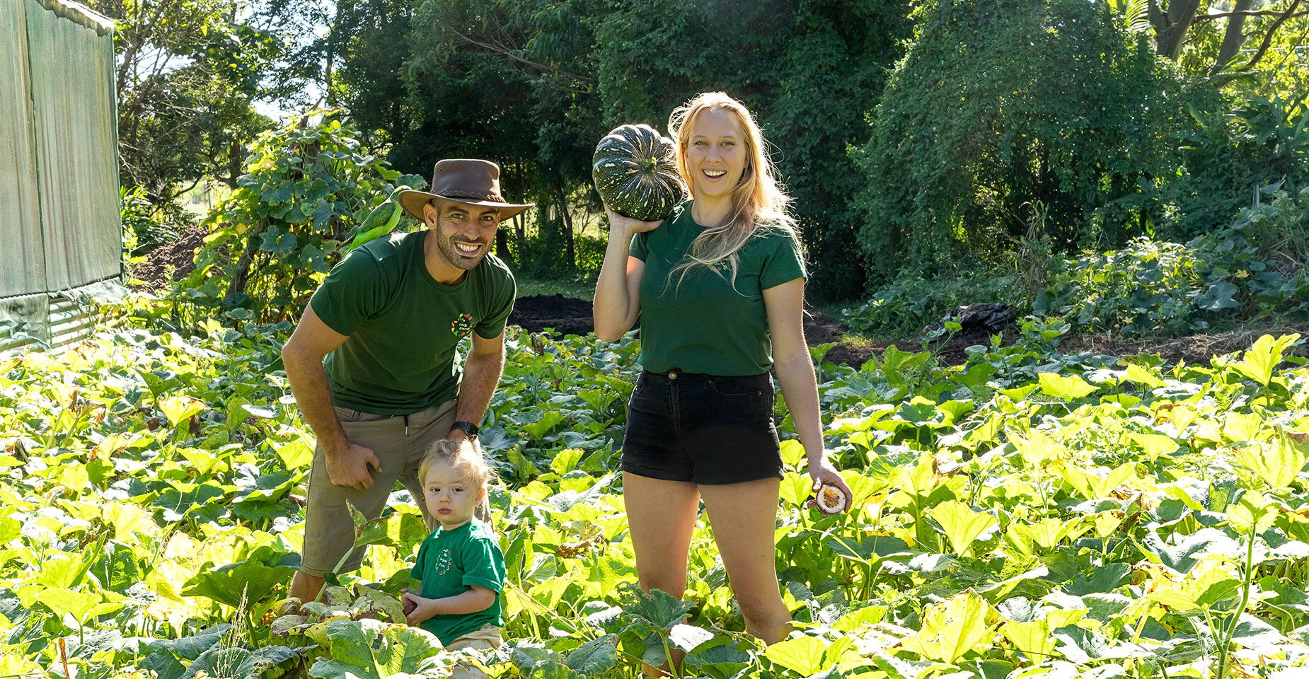 The Mishtler family at The Bio Organic Farm, Tweed Valley NSW